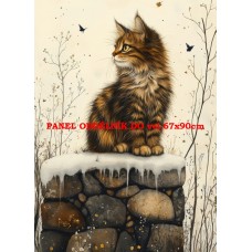 Látkový panel  kolekce KOČIČÍ  SVĚT  618-19