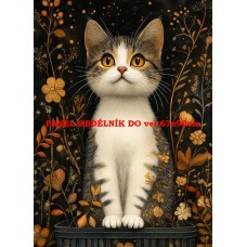 Látkový panel  kolekce KOČIČÍ  SVĚT  618-23