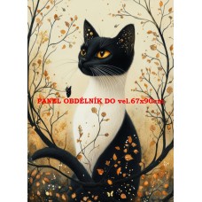 Látkový panel  kolekce KOČIČÍ  SVĚT  618-29