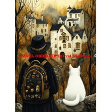 Látkový panel  kolekce KOČIČÍ  SVĚT  618-39