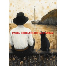 Látkový panel  kolekce KOČIČÍ  SVĚT  618-47