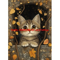 Látkový panel  kolekce KOČIČÍ  SVĚT  618-7