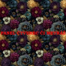 Látkový panel  či metráž kolekce MIDNIGHT GARDEN 621-4