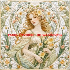 Látkový panel  kolekce IMPERIAL GODDESSES QUILT PATCHWORK 622-56