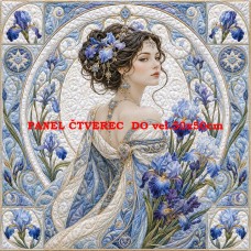 Látkový panel  kolekce IMPERIAL GODDESSES QUILT PATCHWORK 622-60