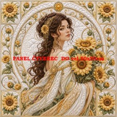 Látkový panel  kolekce IMPERIAL GODDESSES QUILT PATCHWORK 622-61