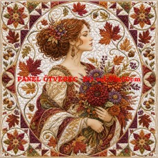Látkový panel  kolekce IMPERIAL GODDESSES QUILT PATCHWORK 622-68