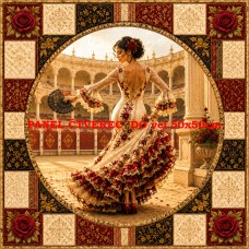 Látkový panel  kolekce FLAMENCO 622-81