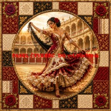 Látkový panel  kolekce FLAMENCO 622-84