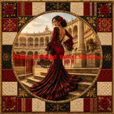Látkový panel  kolekce FLAMENCO 622-87