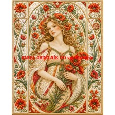 Látkový panel kolekce IMPERIAL GODDESSES QUILT PATCHWORK 622-92