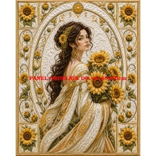 Látkový panel kolekce IMPERIAL GODDESSES QUILT PATCHWORK 622-96