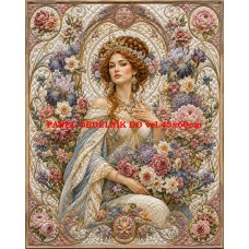 Látkový panel kolekce IMPERIAL GODDESSES QUILT PATCHWORK 622-99