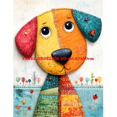 Látkový panel  kolekce  ROZTOMILÝ PATCHWORK  623-10
