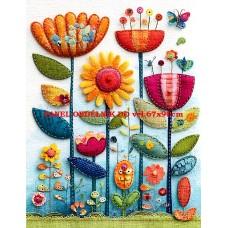 Látkový panel  kolekce  ROZTOMILÝ PATCHWORK  623-16