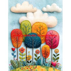 Látkový panel  kolekce  ROZTOMILÝ PATCHWORK  623-18