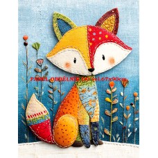 Látkový panel  kolekce  ROZTOMILÝ PATCHWORK  623-2