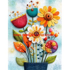 Látkový panel  kolekce  ROZTOMILÝ PATCHWORK  623-24