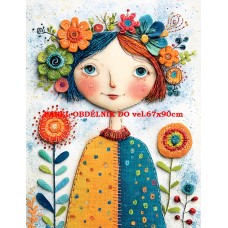 Látkový panel  kolekce  ROZTOMILÝ PATCHWORK  623-33