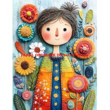 Látkový panel  kolekce  ROZTOMILÝ PATCHWORK  623-34