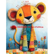 Látkový panel  kolekce  ROZTOMILÝ PATCHWORK  623-53