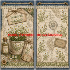 Látkový panel na bylinkový pytlík 628-17