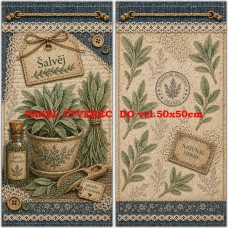 Látkový panel na bylinkový pytlík 628-21