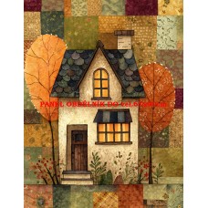Látkový panel  kolekce  PODZIMNÍ PATCHWORK  629-12