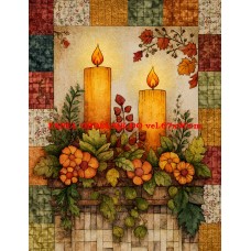 Látkový panel  kolekce  PODZIMNÍ PATCHWORK  629-14