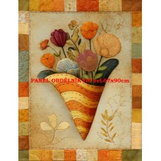 Látkový panel  kolekce  PODZIMNÍ PATCHWORK  629-7