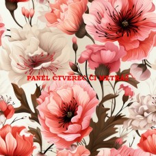 Látkový panel  či metráž kolekce KVĚTINY  630-107