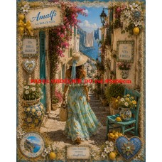 Látkový panel kolekce DENIM LACE AMALFI 631-70