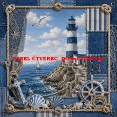 Látkový panel kolekce NAUTICAL DENIM BREEZE  631-78
