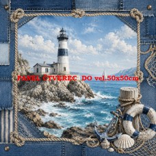 Látkový panel kolekce NAUTICAL DENIM BREEZE  631-79