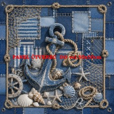 Látkový panel kolekce NAUTICAL DENIM BREEZE  631-84