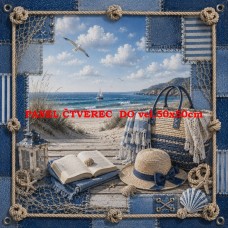 Látkový panel kolekce NAUTICAL DENIM BREEZE  631-86