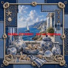 Látkový panel kolekce NAUTICAL DENIM BREEZE  631-87