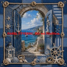 Látkový panel kolekce NAUTICAL DENIM BREEZE  631-88