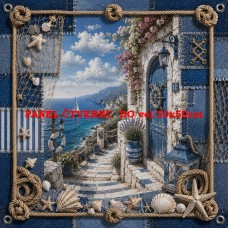 Látkový panel kolekce NAUTICAL DENIM BREEZE  631-89