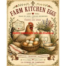 Látkový panel  kolekce VINTAGE FARMA - LA FERME DU MATIN  632-5