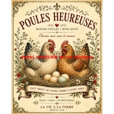 Látkový panel  kolekce VINTAGE FARMA - LA FERME DU MATIN  632-8