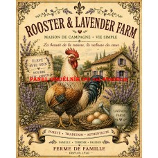 Látkový panel  kolekce VINTAGE FARMA - LA FERME DU MATIN  632-9