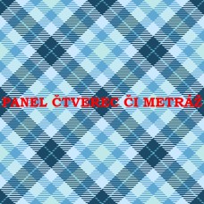 Látkový panel  či metráž kolekce DOPLŇKOVÉ DO BAREVNÝCH KOMBINACÍ  - TYRKYSOVÁ, MODRÁ, ZELENÁ  636-80