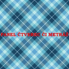 Látkový panel  či metráž kolekce DOPLŇKOVÉ DO BAREVNÝCH KOMBINACÍ  - TYRKYSOVÁ, MODRÁ, ZELENÁ  636-81