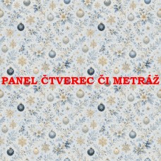 Látkový panel či metráž kolekce VÁNOCE 640-372