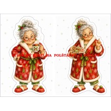Panel na VÁNOČNÍ  POLŠTÁŘKY / OZDOBY   641-132