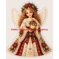 Panel na VÁNOČNÍ 3D POLŠTÁŘEK / OZDOBY   641-224 zrcadlově