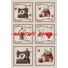 BAVLNĚNÝ PANEL - SADA  20x30 cm  MDMF45