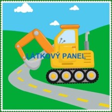  PANEL STAVEBNÍ STROJE - varianty velikostí i materiálu  224-104
