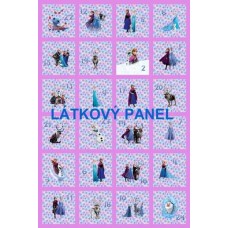 Látkový panel - varianty velikosti  224-408 čísla LEDOVÉ KRÁLOVSTVÍ